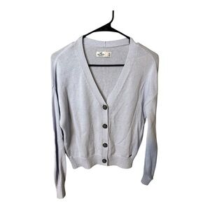 Hollister Women's Sky Blue Button Cardigan XS